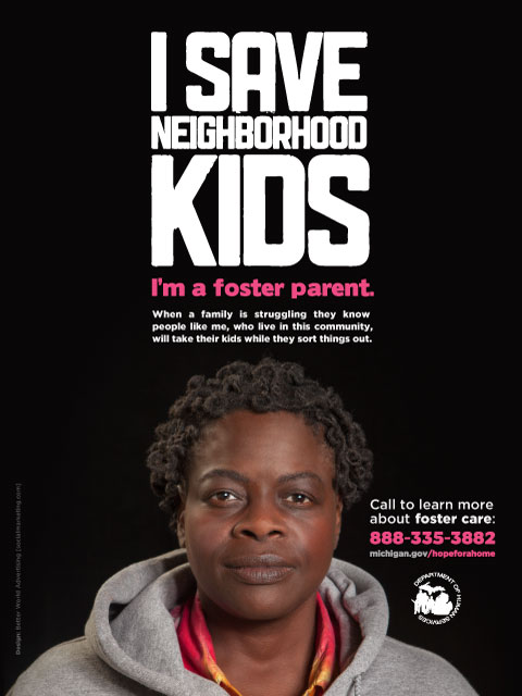 I Save Neighborhood Kids print ad